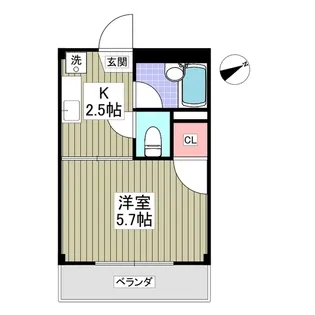 リエス伊勢原【2階】の間取り