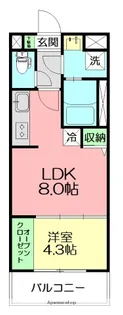 LIEBE WATANABE【4階】の間取り