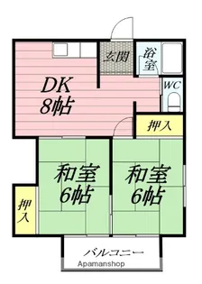 日吉ハイツ【2階】の間取り