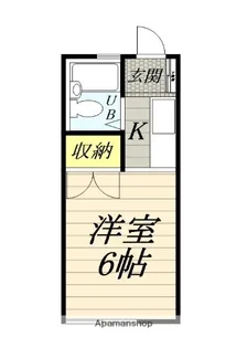 シャトーレ中里【2階】の間取り