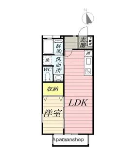 ラフール湘南【2階】の間取り