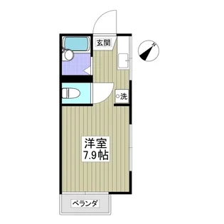 サンライズ黄金原【2階】の間取り