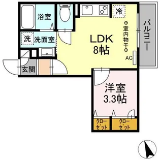 BRIGHTSII【3階】の間取り