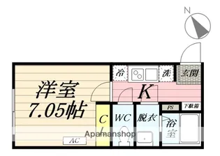 カインドネス辻堂NORTH【1階】の間取り