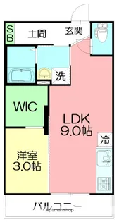 HALE NALU辻堂【2階】の間取り