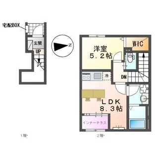 (仮称)海老名市大谷北アパートⅤ期【2階】の間取り