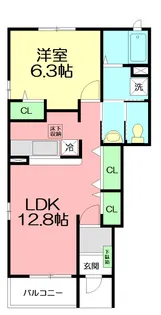 スプランドゥール【1階】の間取り