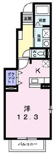 アイリスA【101号室】の間取り