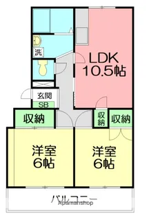 CASAあけぼの【2階】の間取り