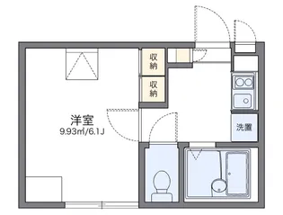 レオパレスドミール【1階】の間取り