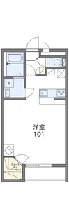 レオパレスエスポアールⅢ【2階】の間取り