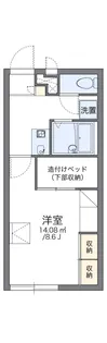 レオパレスサニーヴィラA【104号室】の間取り