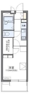 レオパレスエクレールK下大槻【1階】の間取り