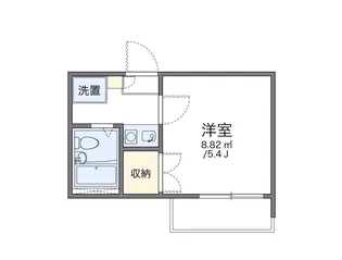 レオパレスHIRO【2階】の間取り