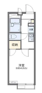 レオパレステラスつばさ【2階】の間取り