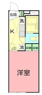 レオパレス花音【1階】の間取り