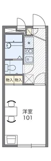 レオパレスさくら【205号室】の間取り