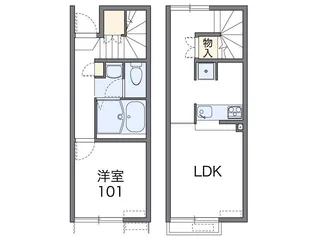 レオネクストオアシス【1階】の間取り