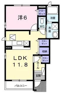 リフレクティア【1階】の間取り