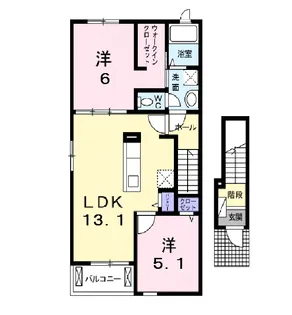 プレシャスTーⅡ【2階】の間取り