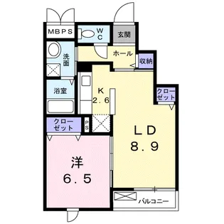 コロネーション御所見【3階】の間取り