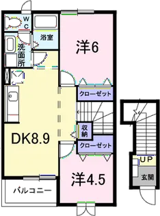 プラティーヌ【2階】の間取り