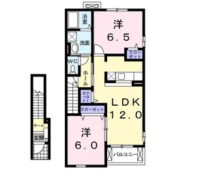 サンリット・ヴィラⅢ【2階】の間取り