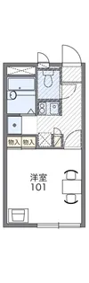 レオパレスフォレスト21【2階】の間取り