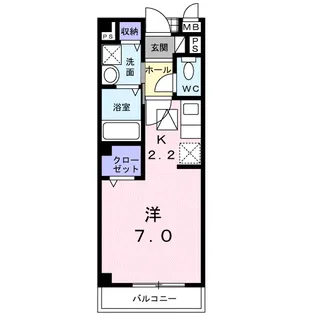 アネックスTSUKIMINO【2階】の間取り