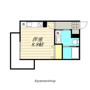 1Kの間取り画像