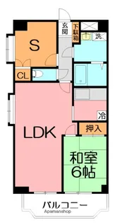 カサグランデ湘南【1階】の間取り