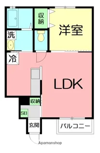 ラ ヴィーテ【1階】の間取り