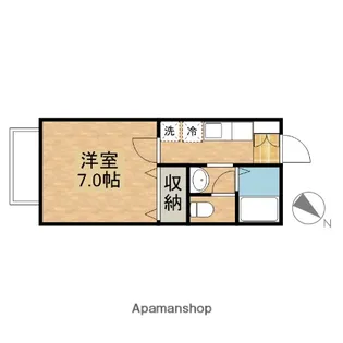 アール ブラン【1階】の間取り