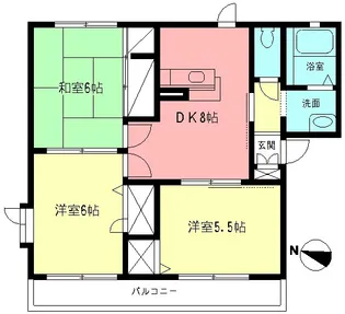 メゾンディアス【1階】の間取り