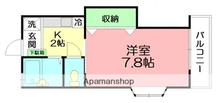 クレールシェソワ【1階】の間取り