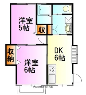プライム秦野【2階】の間取り