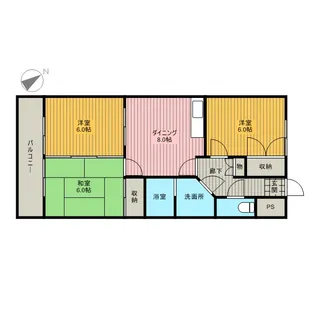 マンションビスタリカ【202号室】の間取り