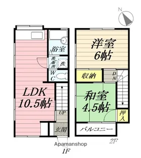 シーサイド川瀬B【1階】の間取り