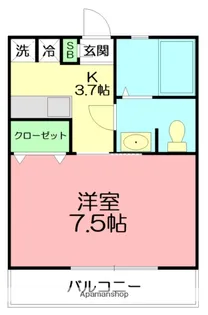 ラティアス【1階】の間取り