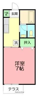 コーシューハイツB【1階】の間取り