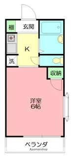 ノバビュー元町【1階】の間取り