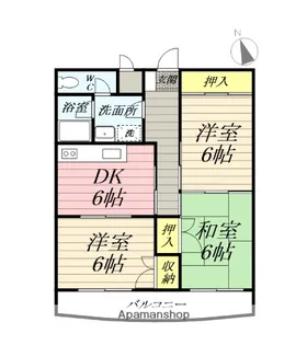 メゾン・ド・サンク【1階】の間取り