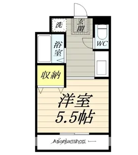 ヴィラ・ステューディオ【2階】の間取り