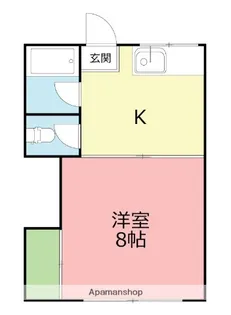 清水コーポⅢ【1階】の間取り