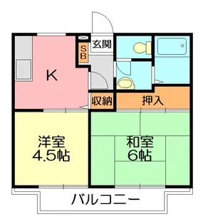ビーラインK【2階】の間取り