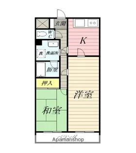 リエス愛甲石田【2階】の間取り