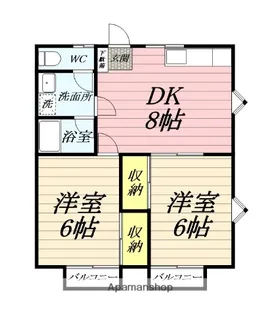 一の崎ハウス【2階】の間取り