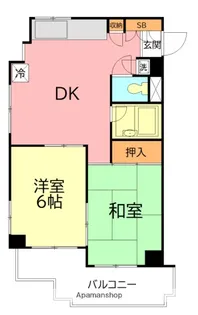 ジュネパレス平塚第6【2階】の間取り