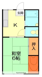 猪俣ハイツ【2階】の間取り