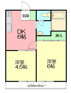 ハイツガーネット【2階】の間取り